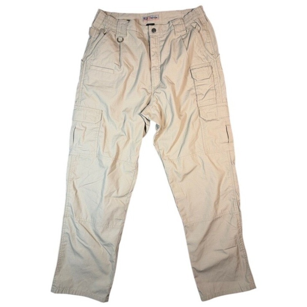5.11 Tactical Mens Cargo Pants 36x32 Khaki Tan Ripstop Utility Work Trousers